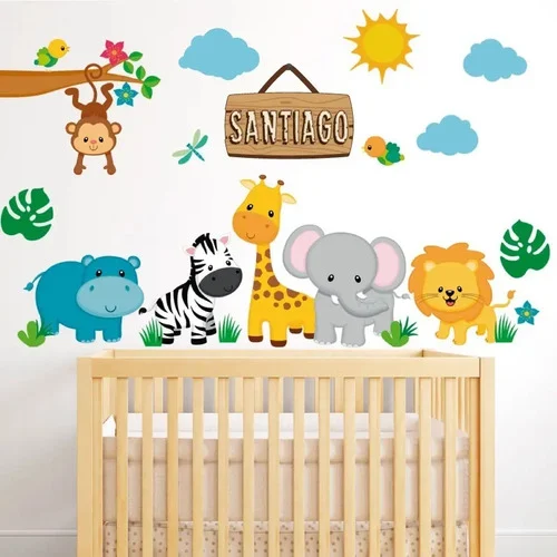 Vinilo de animalitos de la selva