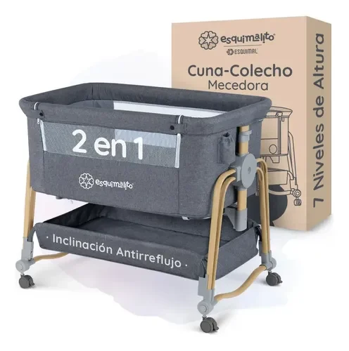 Cuna colecho Esquimal 2 en 1 con mecedora