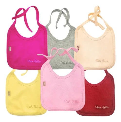 Set de 6 baberos de algodón Neek