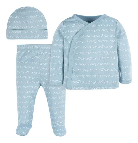Conjunto Gerber Essentials azul, 3 piezas