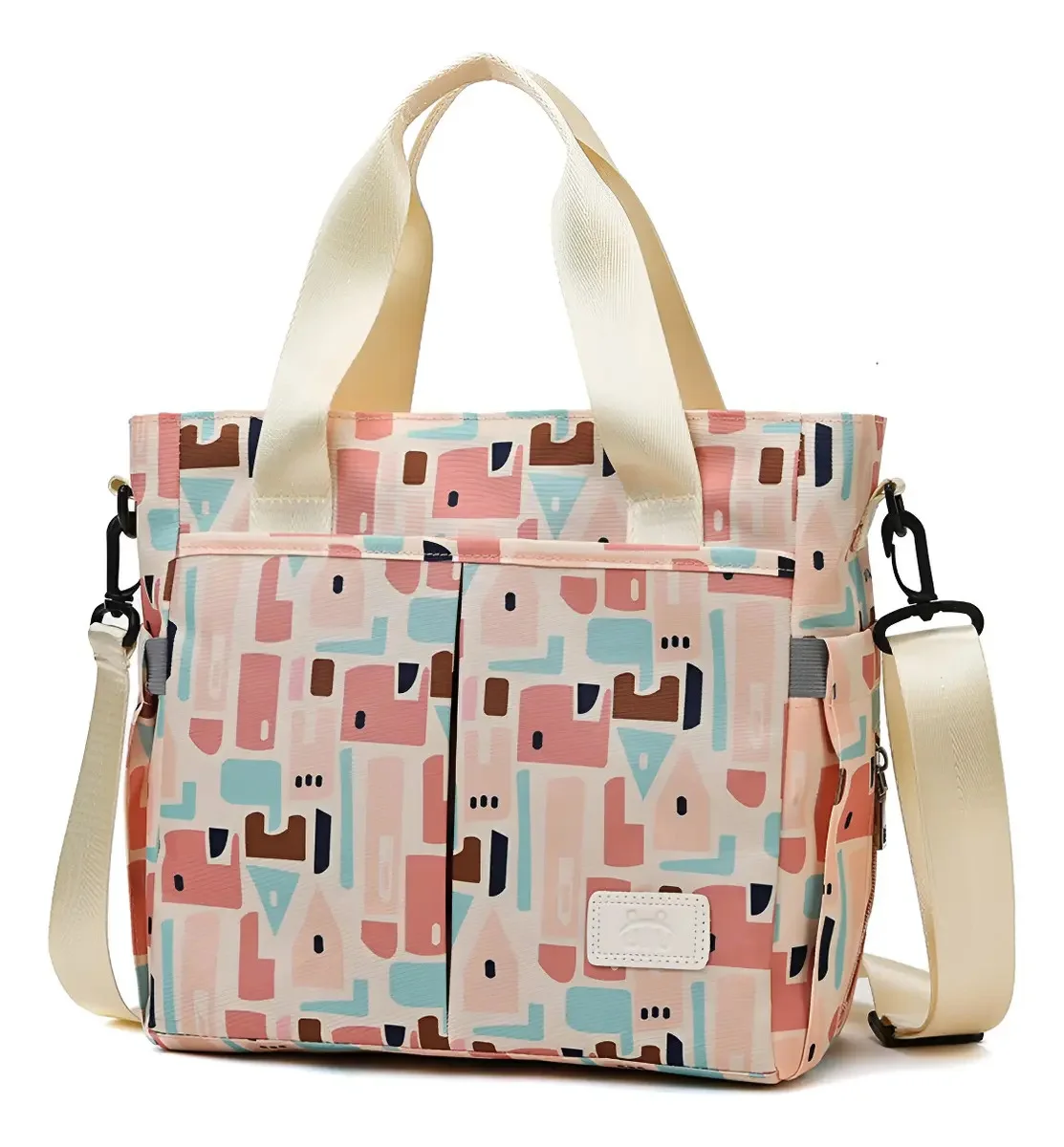 Zestpie bolsa pañalera impermeable estampada