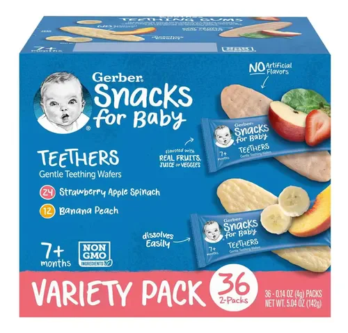Gerber teethers, galletas de dentición · 36 piezas