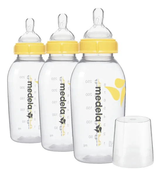 Medela 3 biberones para leche materna (250 ml)