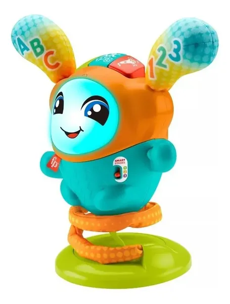 Fisher-Price DJ Bouncy Salta y Aprende, juguete con resorte