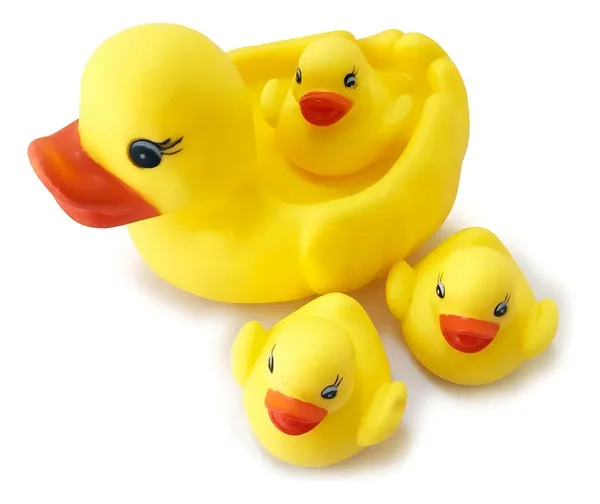 BF Toys familia de patitos de hule para el baño