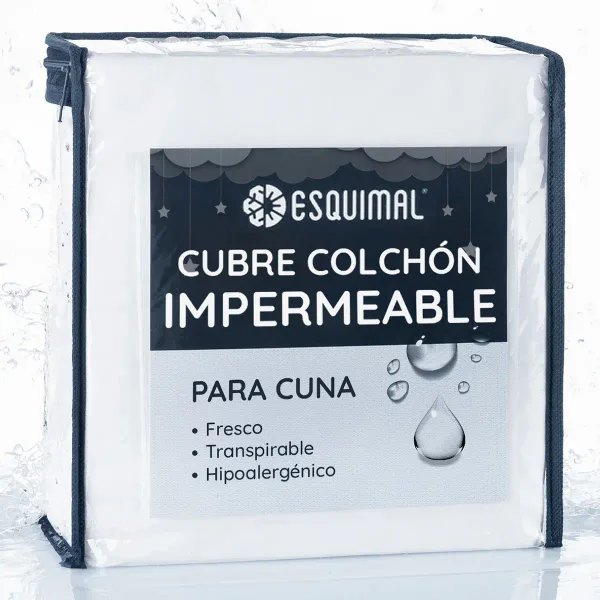 Esquimal cubre colchón impermeable para cuna (120 x 60 cm)