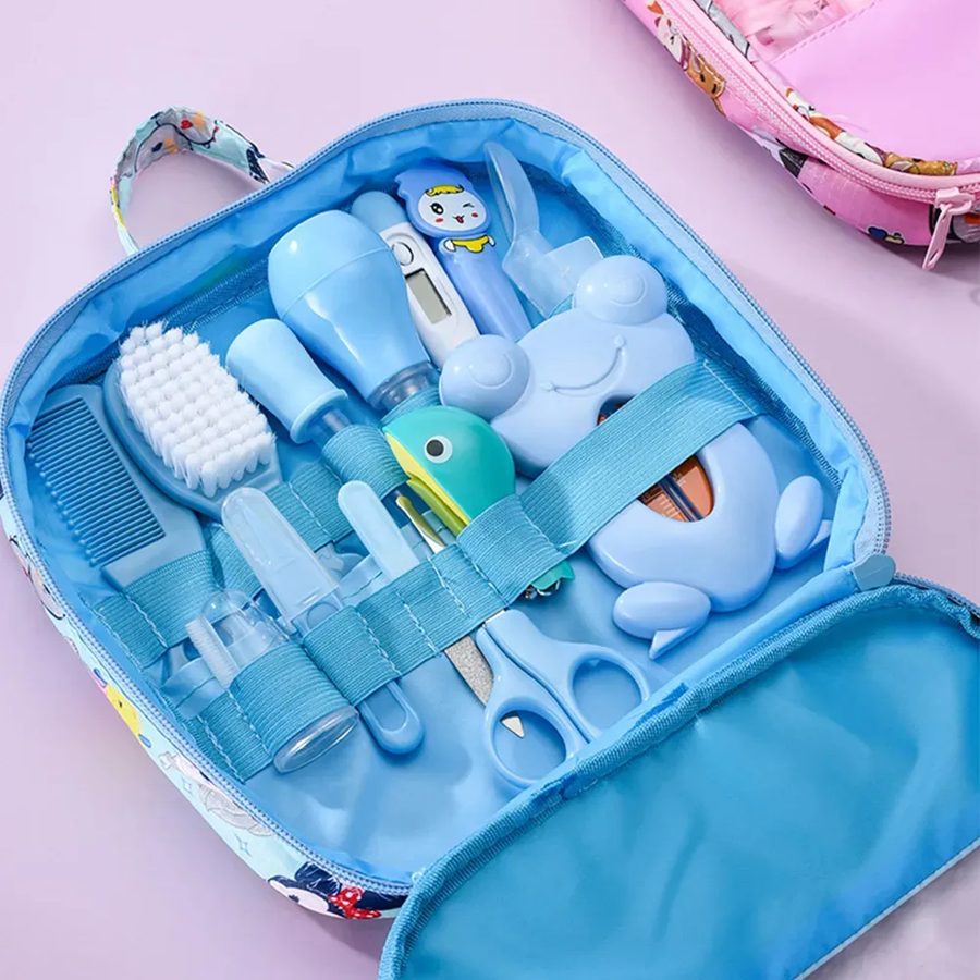 Kit de higiene y cuidado para bebé Vakrny · 13 piezas (con termómetro)