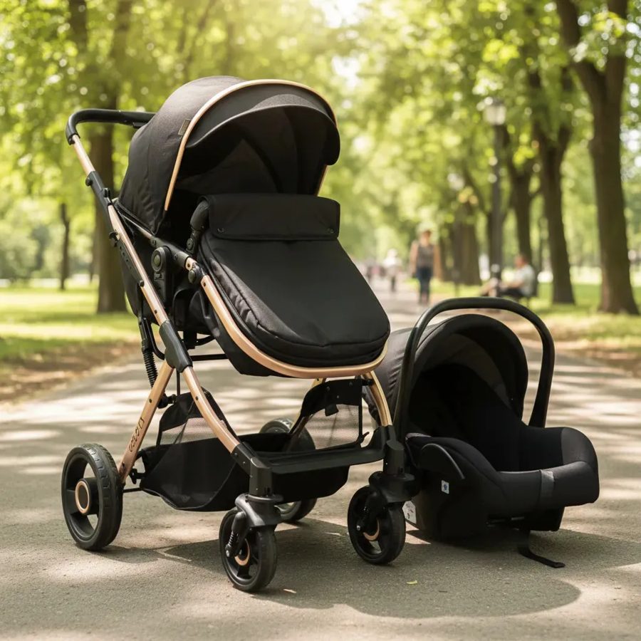 Sistema de viaje Prinsel Gold LX con portabebé