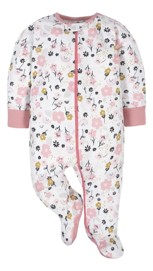 Gerber Sleep N Play · pack 4 mamelucos (niña)
