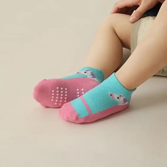 12 pares calcetines antiderrapantes para bebé