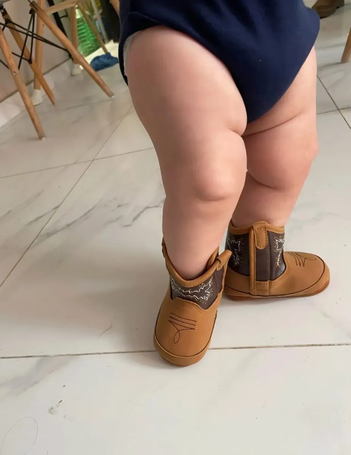 Botitas vaqueras para bebé recién nacido