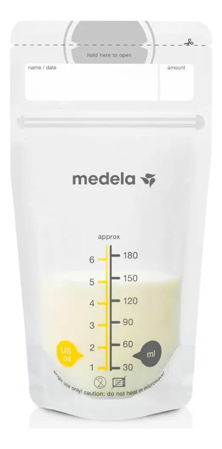 Medela Bolsas para almacenar leche materna (180 ml, 50 pz)