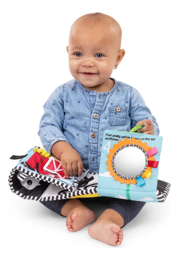 Baby Einstein: libro sensorial de tela Farm Explorers
