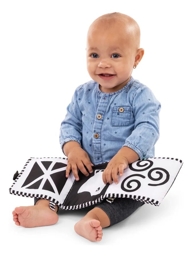 Baby Einstein: libro sensorial de tela Farm Explorers