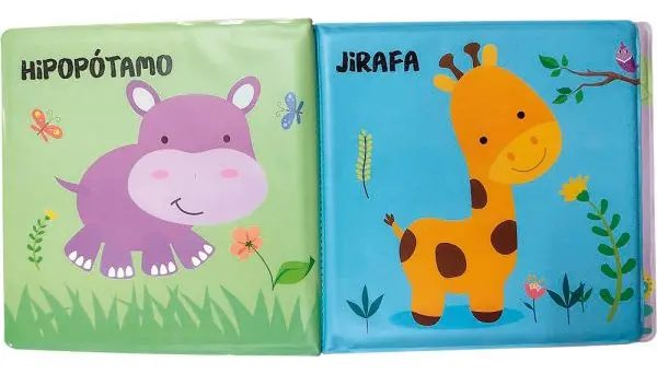 Latinbooks: Pompas de jabón en la jungla (libro de baño para bebé)