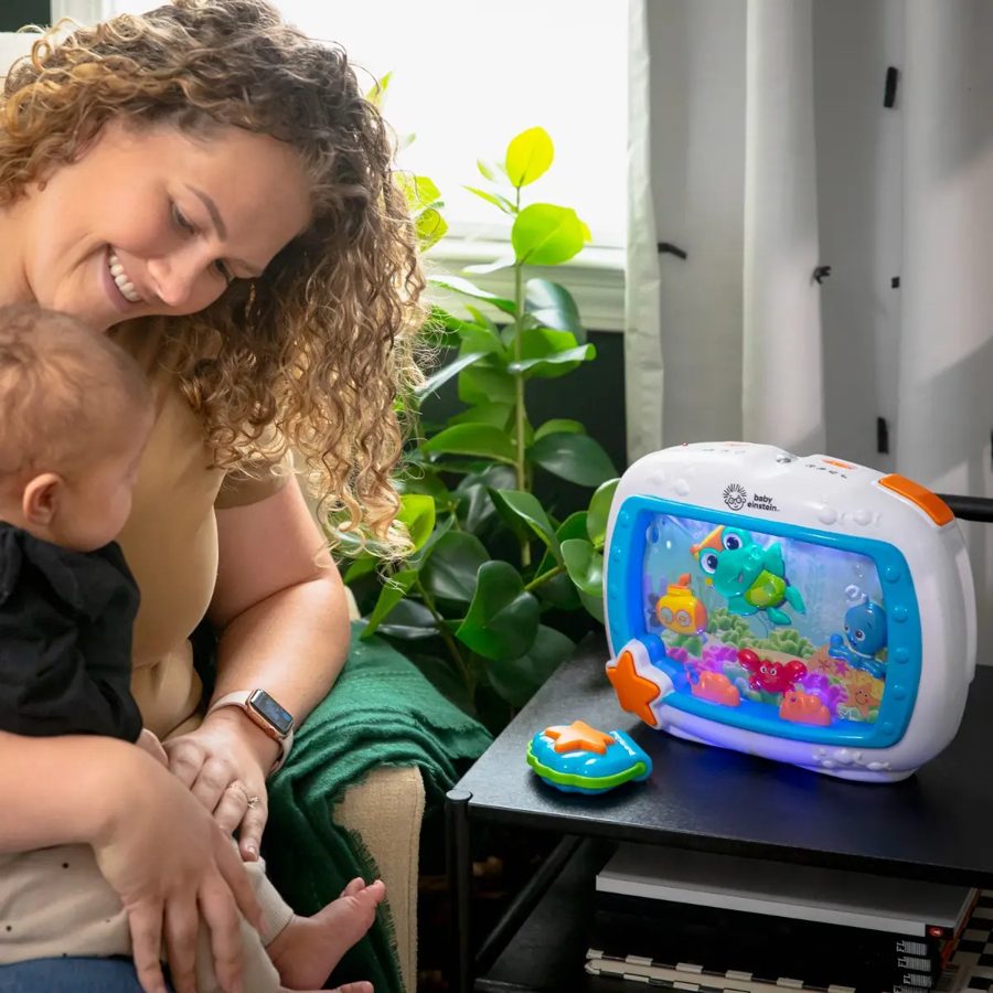 Baby Einstein Sea Dreams · luz y sonidos para cuna (azul)