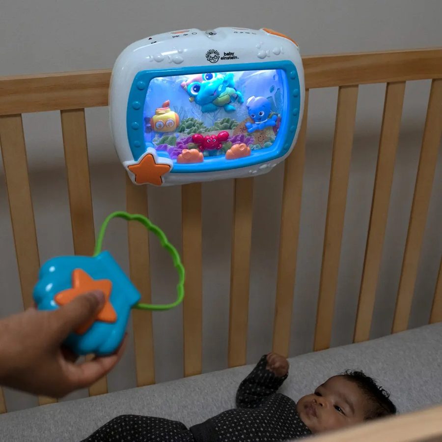 Baby Einstein Sea Dreams · luz y sonidos para cuna (azul)