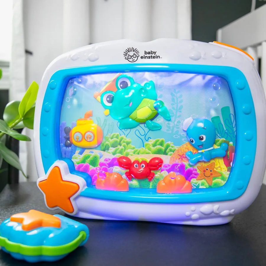 Baby Einstein Sea Dreams · luz y sonidos para cuna (azul)