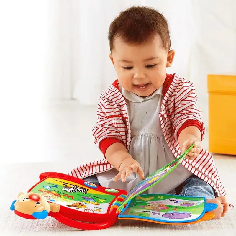 Fisher-Price Ríe y Aprende · libro ABC de Perrito (luz y sonidos)