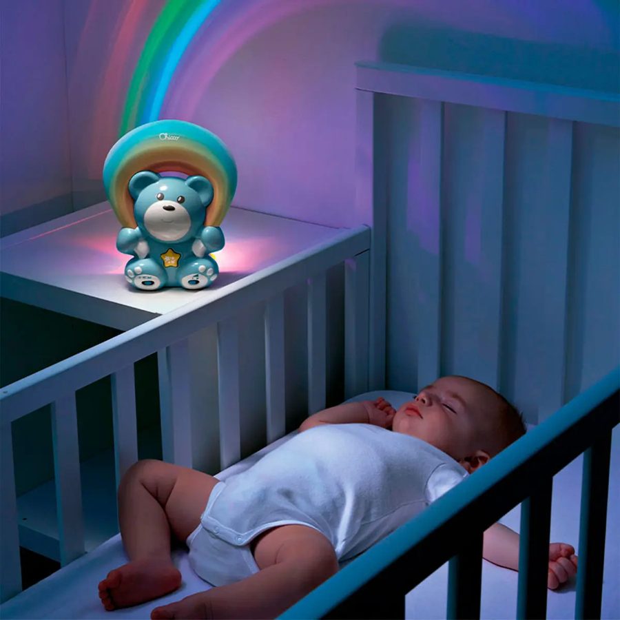 Lámpara Chicco First Dreams oso arcoíris (con proyector)