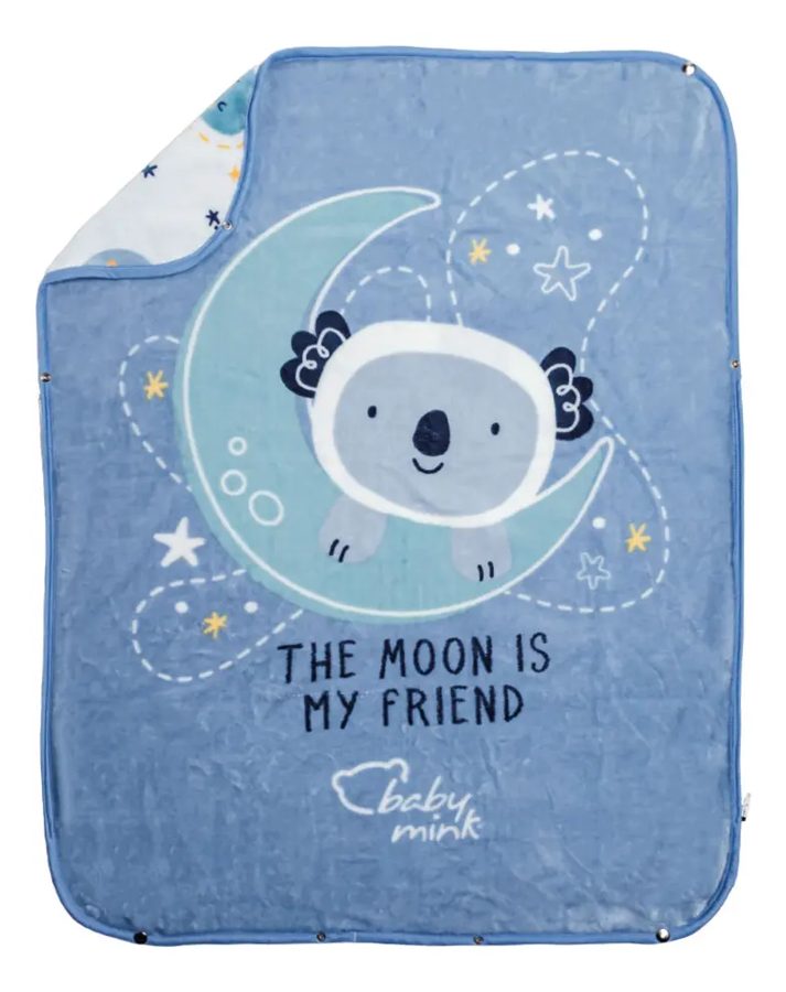 Baby Mink · cobertor, saco de dormir y abrigo 3 en 1 (azul galaxy)