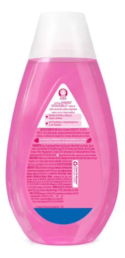 Shampoo Johnson's Baby Gotas de Brillo 750 ml