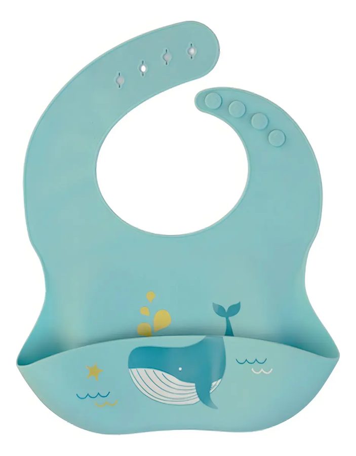Baberos de silicón impermeables DaraBaby (3 piezas)