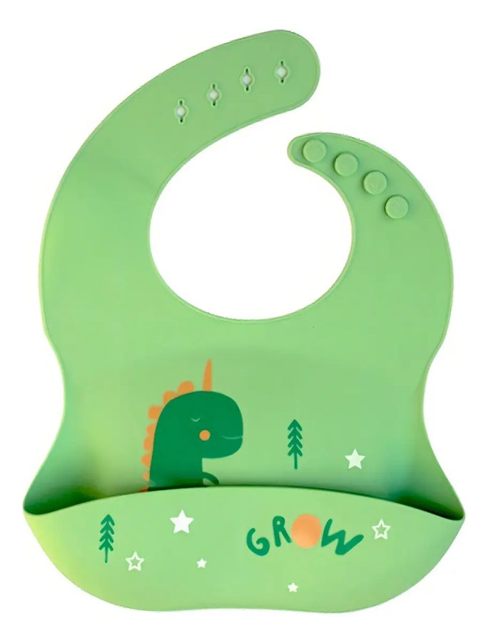 Baberos de silicón impermeables DaraBaby (3 piezas)