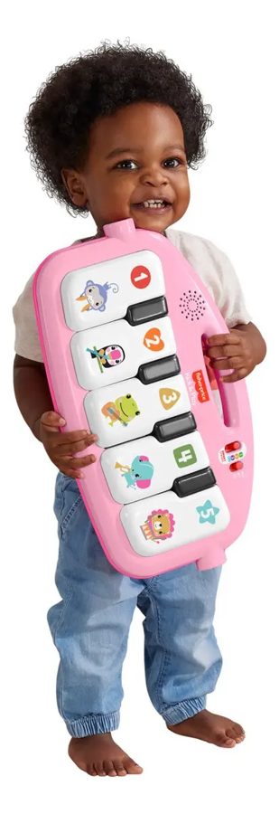 Gimnasio musical Fisher-Price Piano Pataditas Brilla y Crece