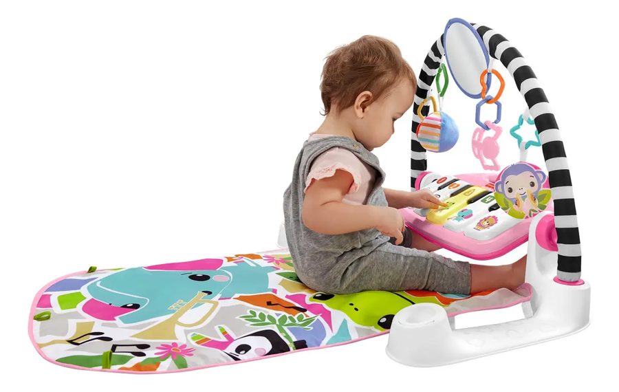 Gimnasio musical Fisher-Price Piano Pataditas Brilla y Crece