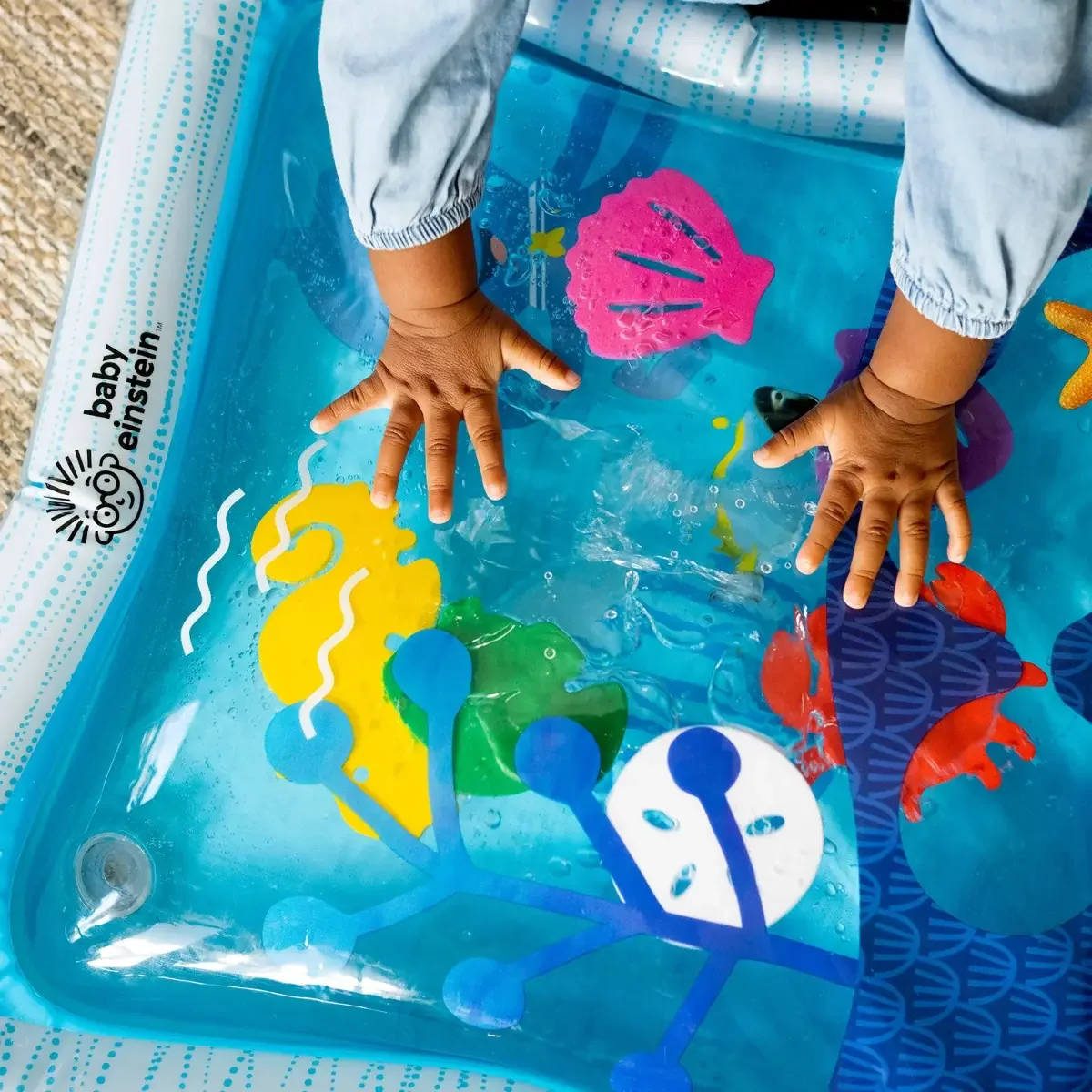 Baby Einstein tapete de agua Opus para jugar boca abajo