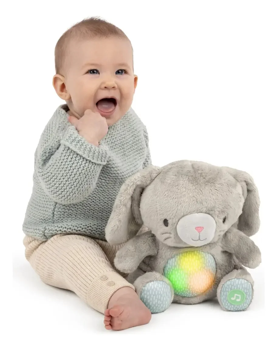 Ingenuity conejito de peluche musical con luz que calma