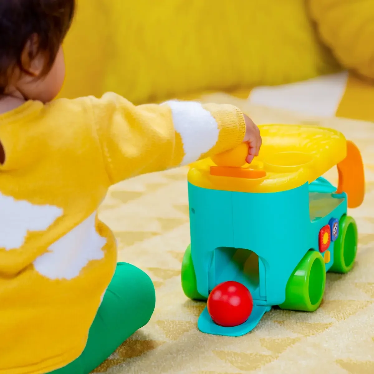 Bright Starts autobús safari de pelotas, desde 6 meses