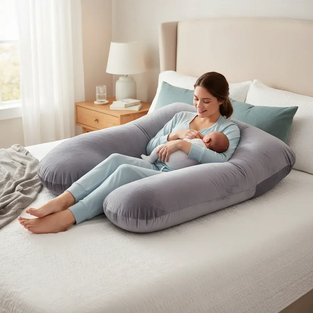Mae Baby almohada de embarazo en U, también para lactancia