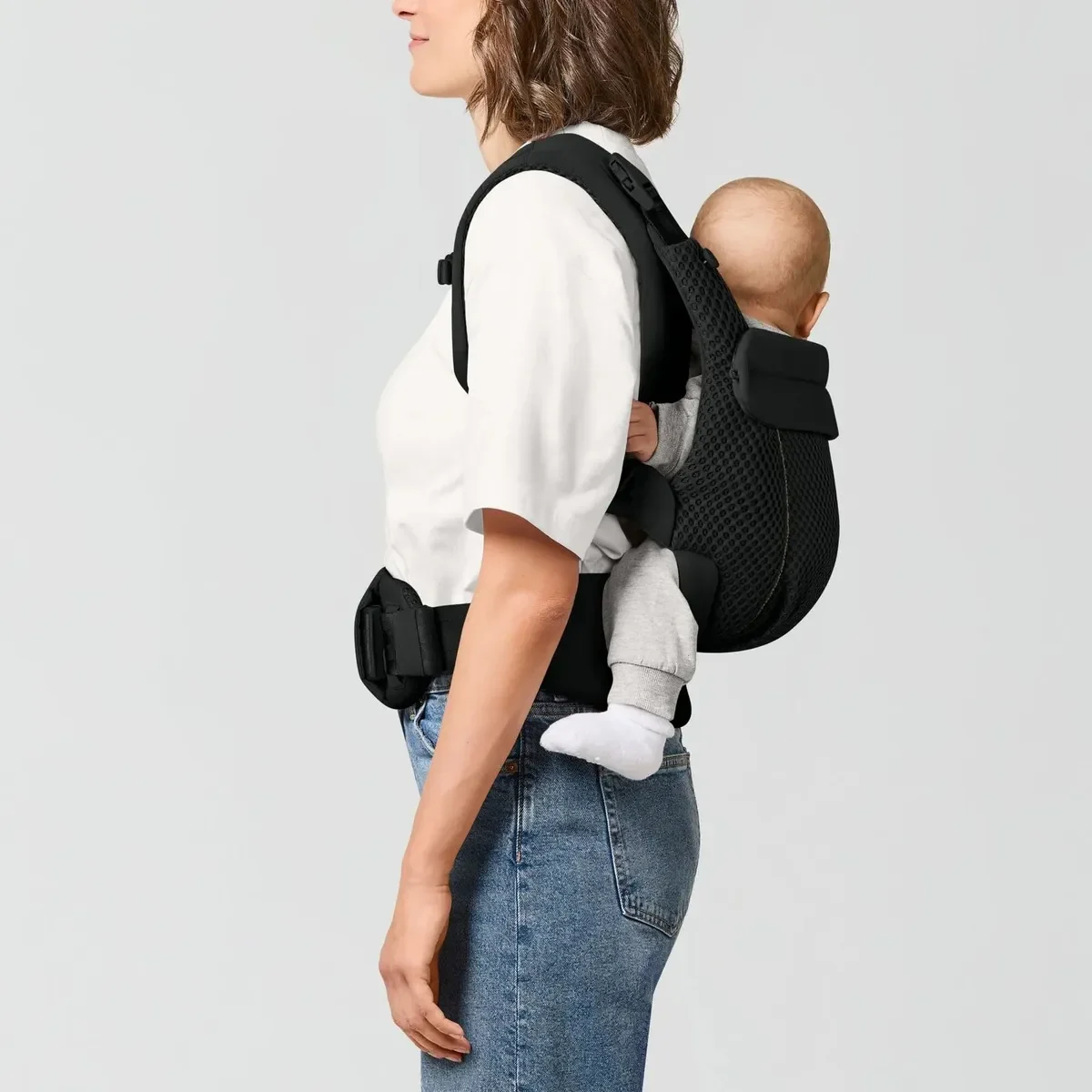 Cybex Amya portabebé ergonómico de malla, negro