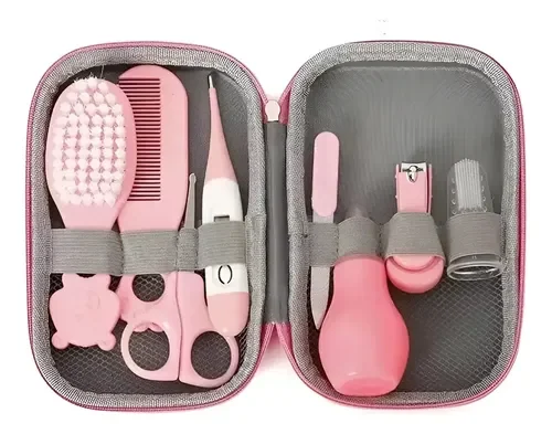 Kit de aseo para bebé · cortaúñas, cepillo y peine (estuche)