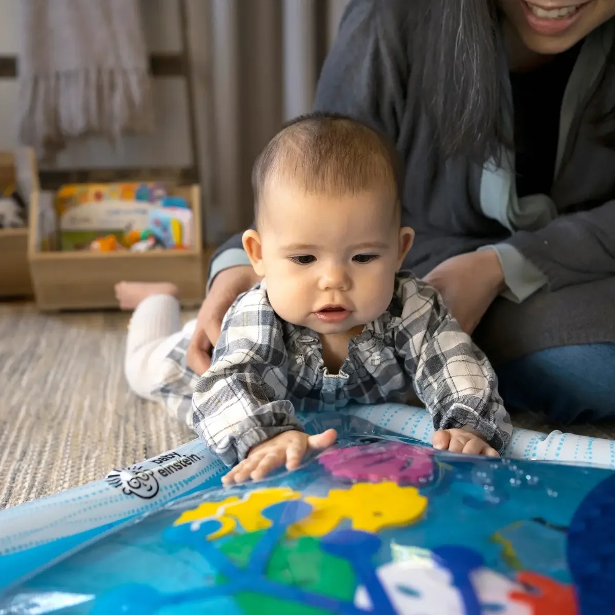 Baby Einstein tapete de agua Opus para jugar boca abajo