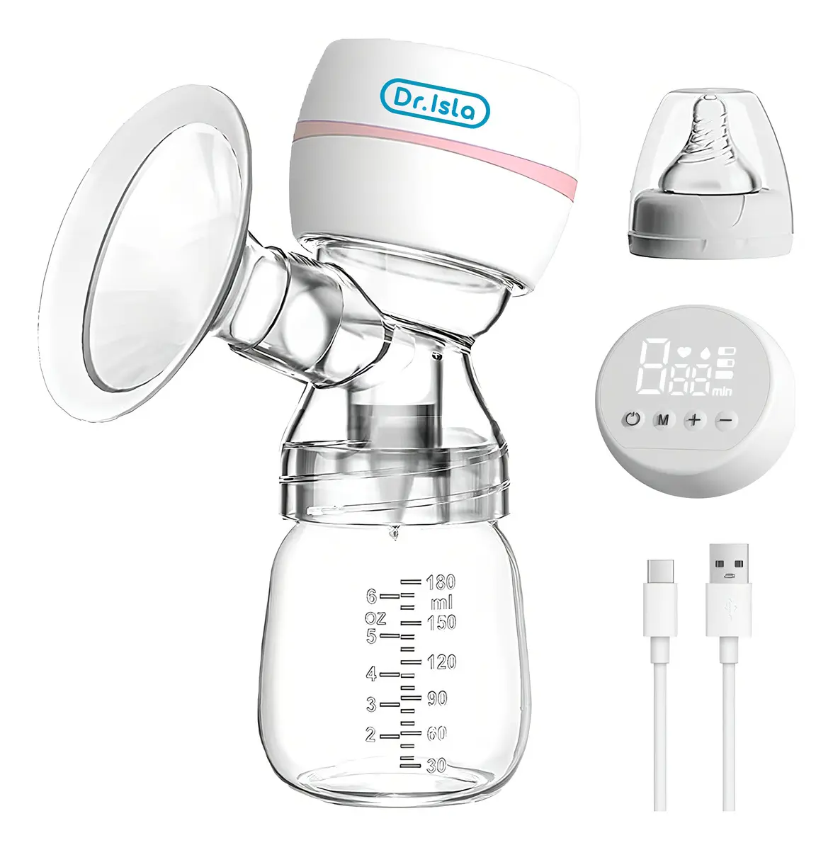 Dr.Isla extractor de leche eléctrico y portátil EB11, 3 modos