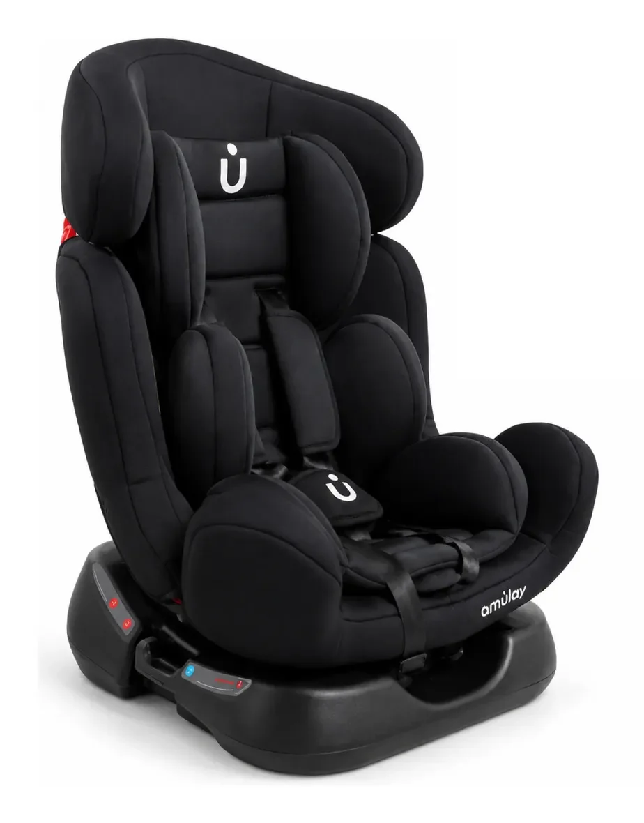 Amulay autoasiento 3 en 1 de 0 a 25 kg, negro