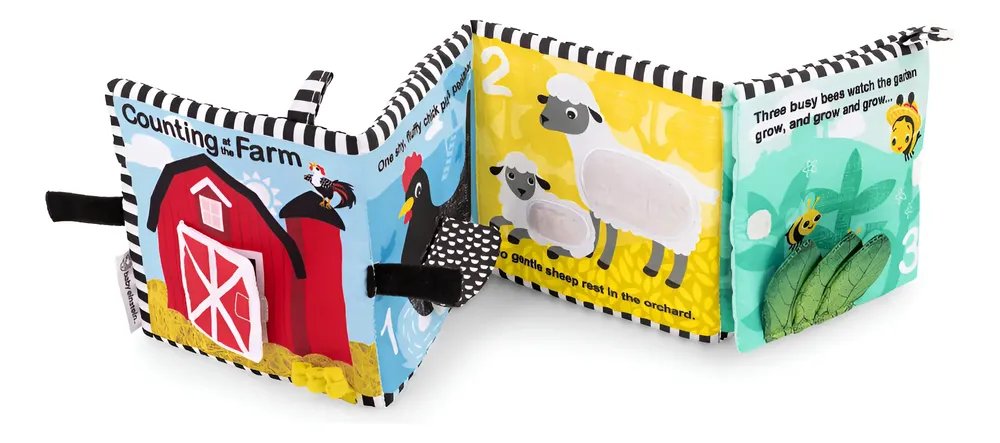 Baby Einstein: libro sensorial de tela Farm Explorers