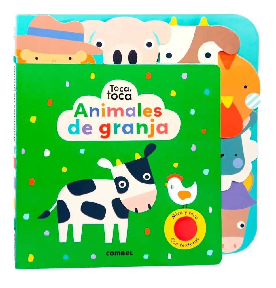 Combel: Animales de granja · Toca, toca (texturas, pasta dura)
