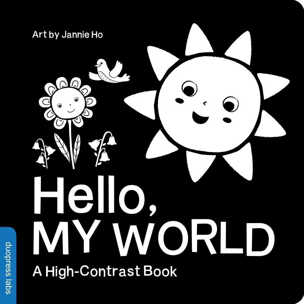 Duopress: Hello, My World · libro de alto contraste (en inglés)