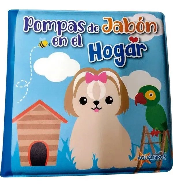 Latinbooks: Pompas de jabón en el hogar (libro de baño para bebé)