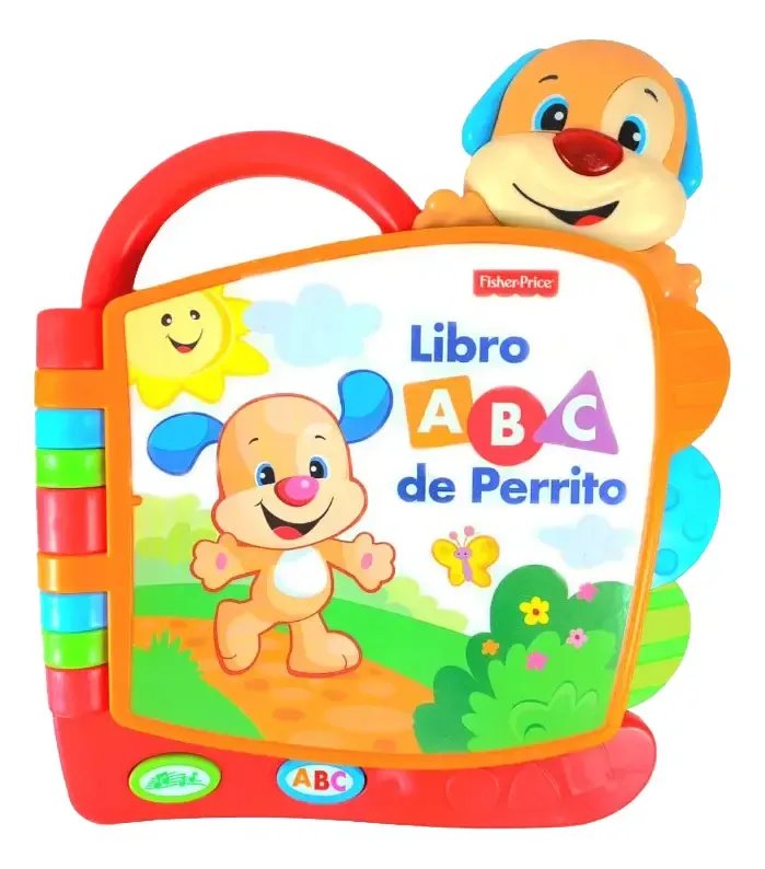 Fisher-Price Ríe y Aprende · libro ABC de Perrito (luz y sonidos)
