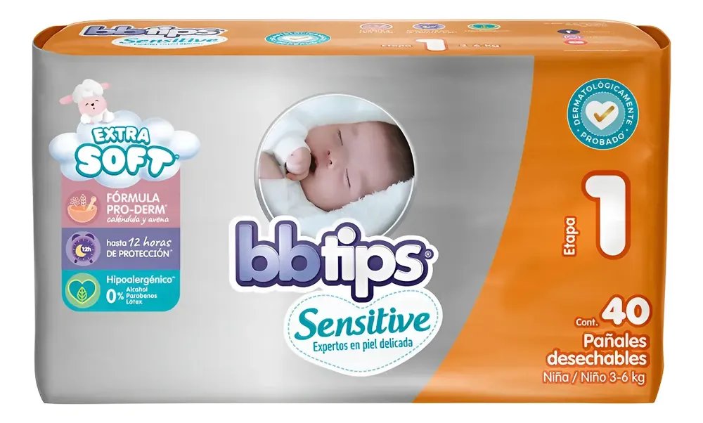 Pañales BBTips · etapa 1 pequeño