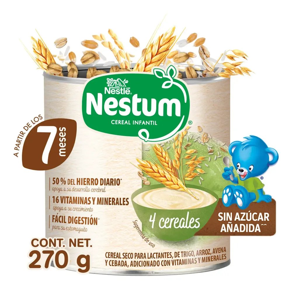 Cereal Nestlé Nestum 4 cereales etapa 2 · 270 g