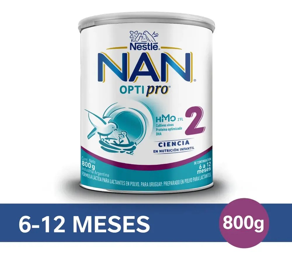 Fórmula Nestlé NAN OptiPro 2 · 800 g (6-12 m)