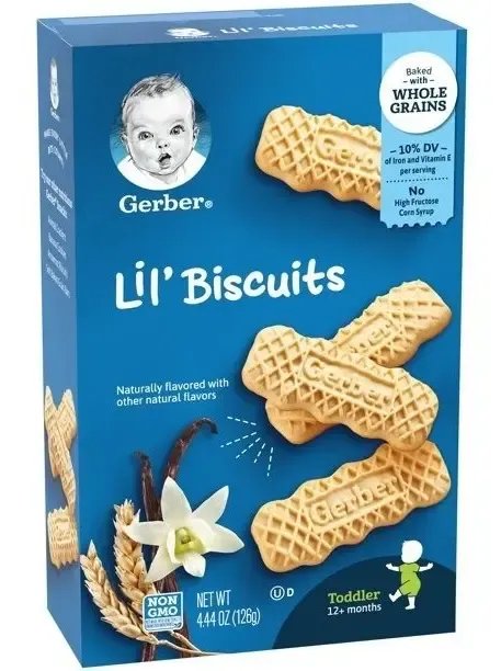 Gerber galletas Lil' Biscuits vainilla · 126 g