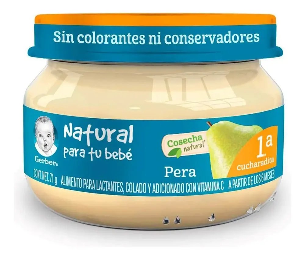 Papilla Gerber Cosecha Natural pera · 71 g