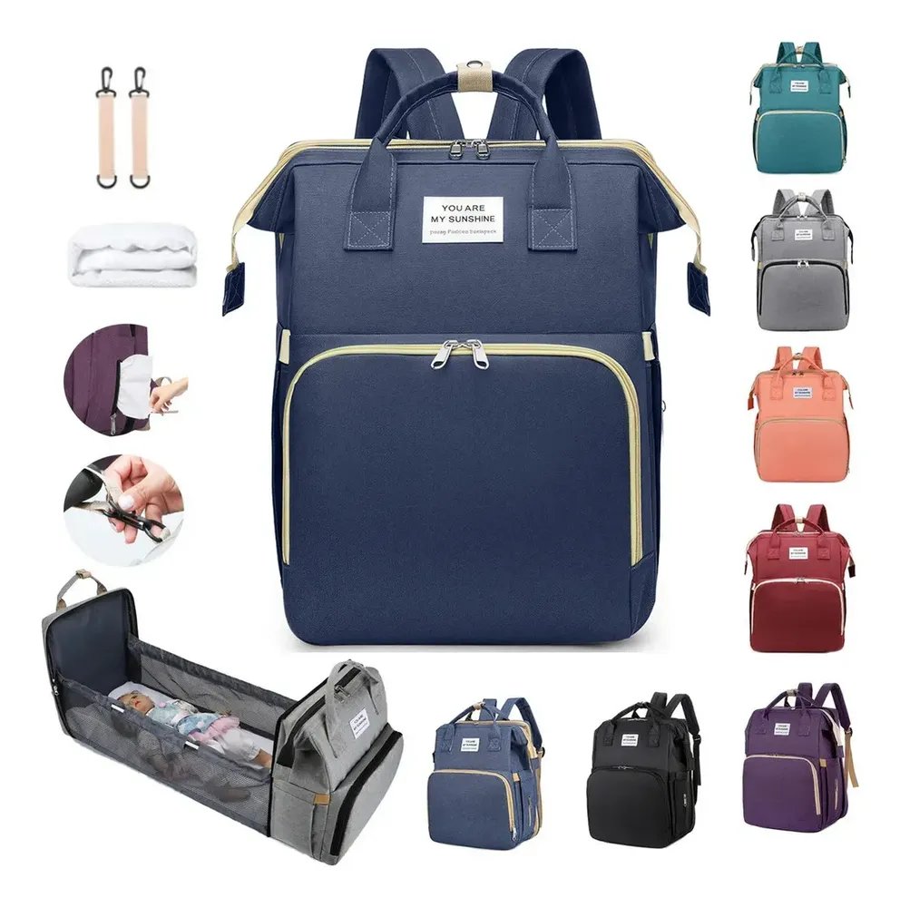 Pañalera mochila Kazome impermeable multifunción